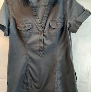 HOTTEMPERED GRAY SHORT SLEEVE TOP SIZE XL
